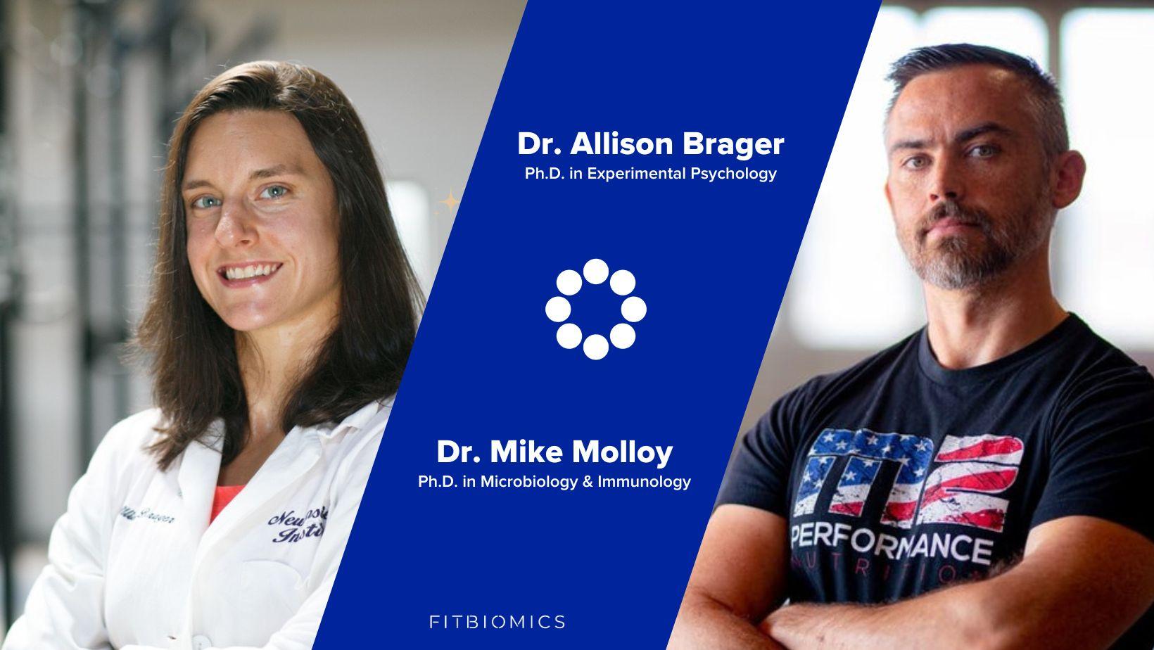 Dr. Allison Brager and Dr. Mike Molloy Join FitBiomics as Scientific A
