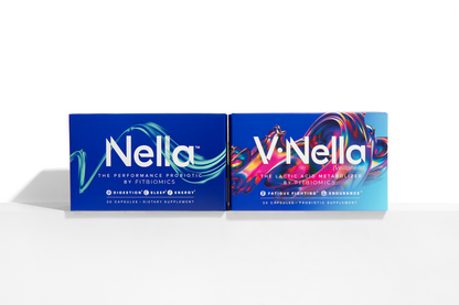 Boxes of Nella and V•Nella side by side