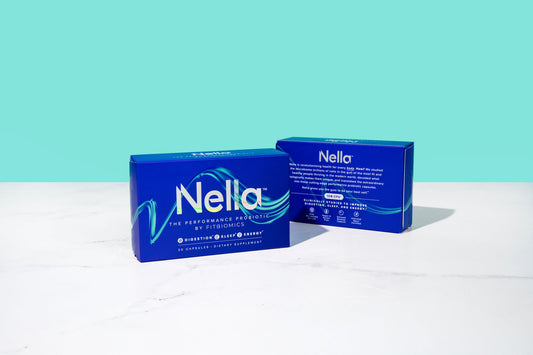 2 boxes of nella with a teal background